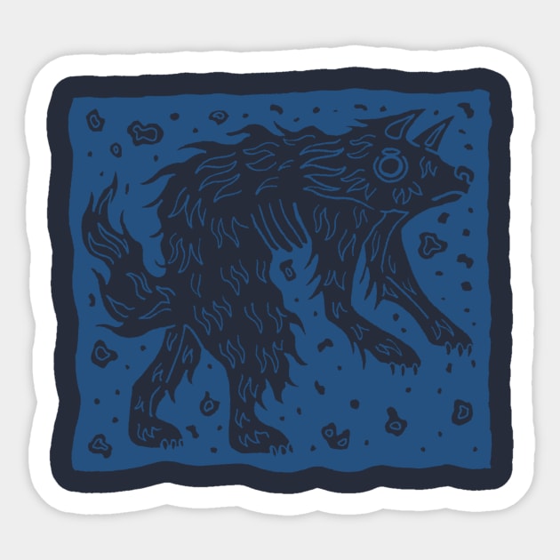 Burlington Ghost Dog Sticker by Ballyraven